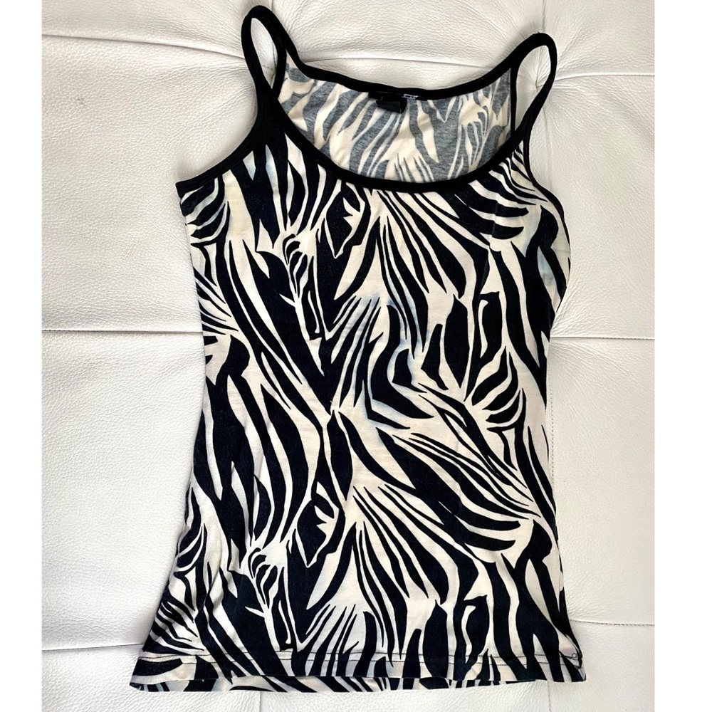 H&M Zebra Print Tank Top XS